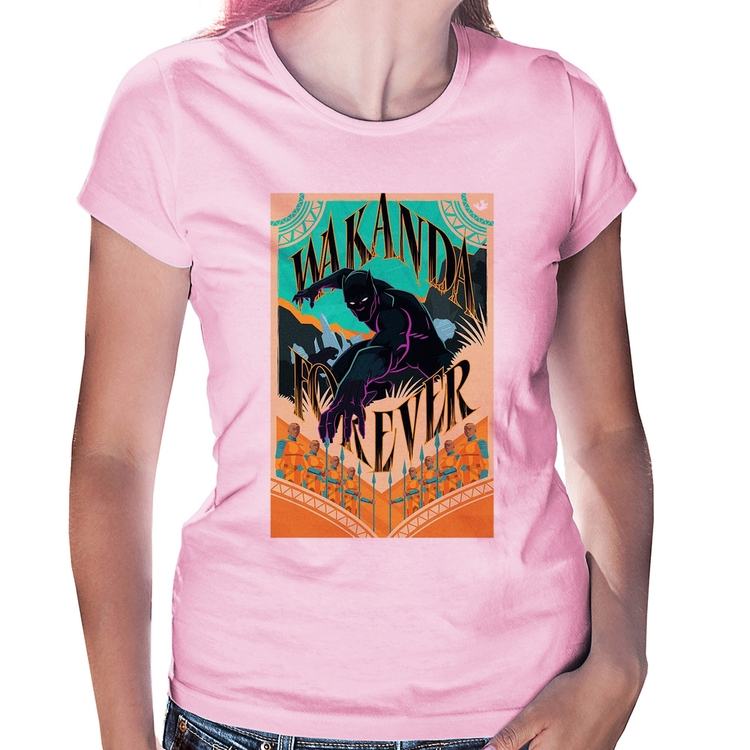 Baby Look Wakanda Forever - Rosa Bebê