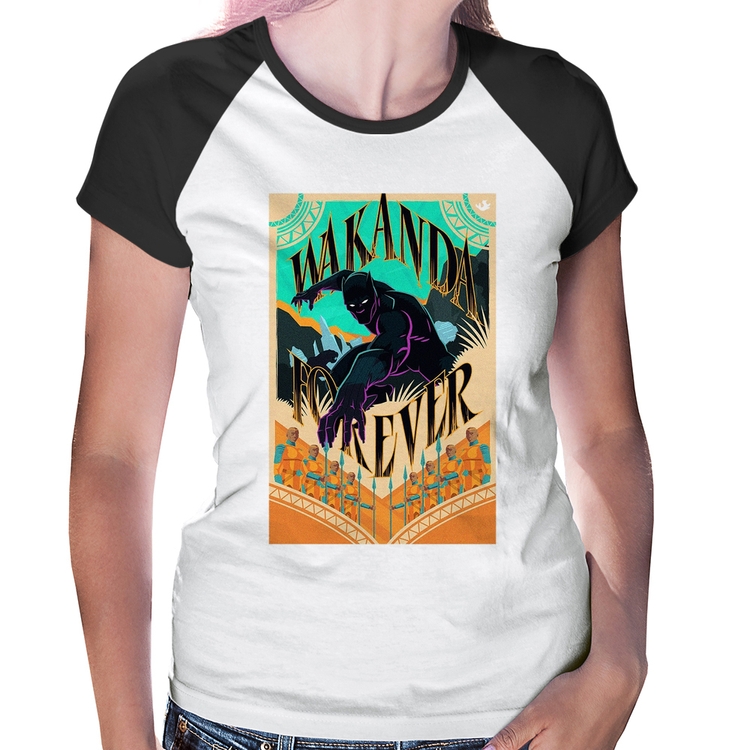 Baby Look Raglan Wakanda Forever
