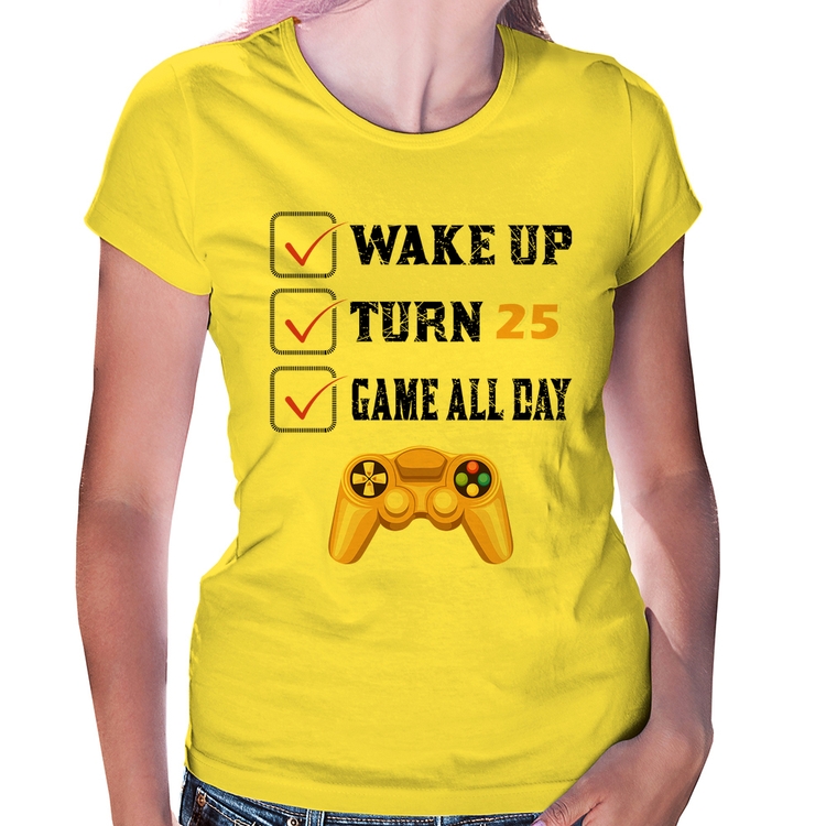 Baby Look Wake Up, Turn 25, Game All Day - Amarela