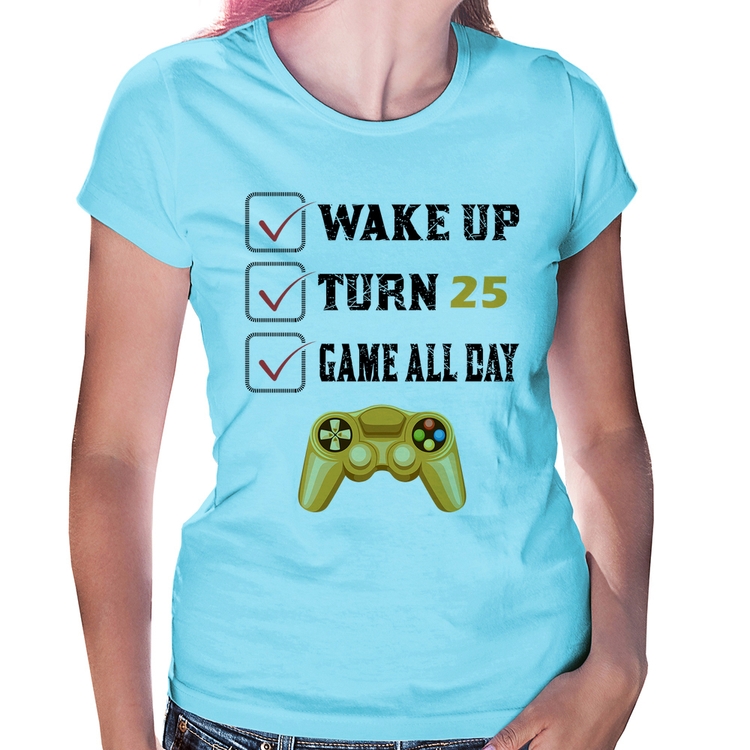 Baby Look Wake Up, Turn 25, Game All Day - Azul Bebê