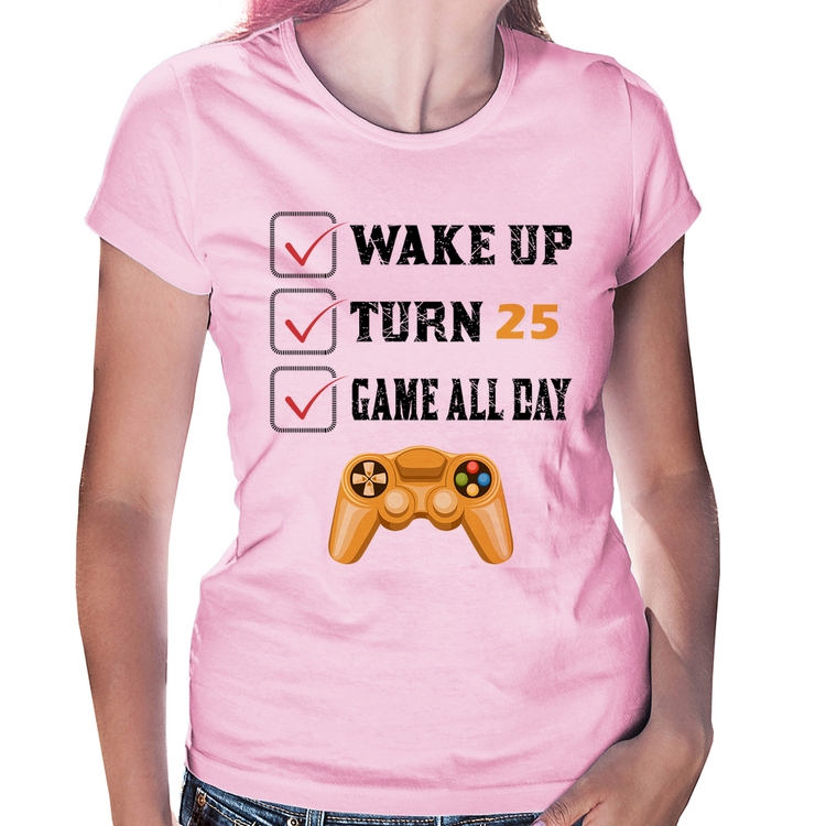 Baby Look Wake Up, Turn 25, Game All Day - Rosa Bebê