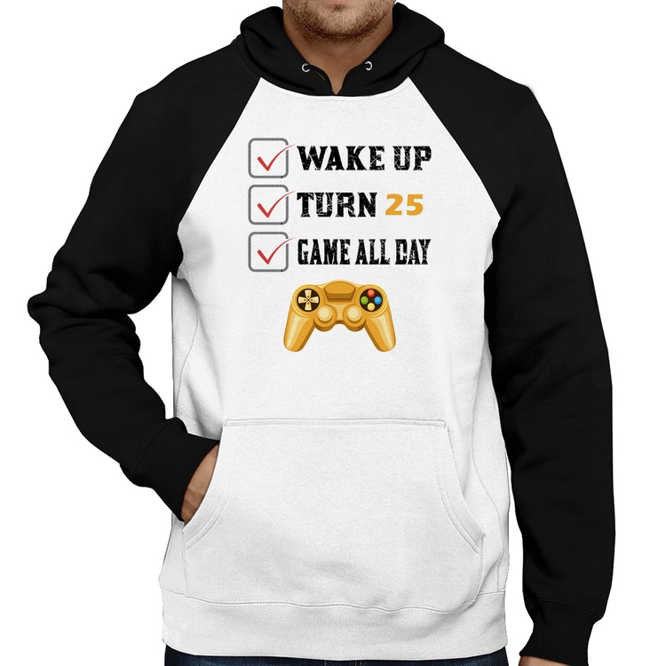 Moletom Wake Up, Turn 25, Game All Day