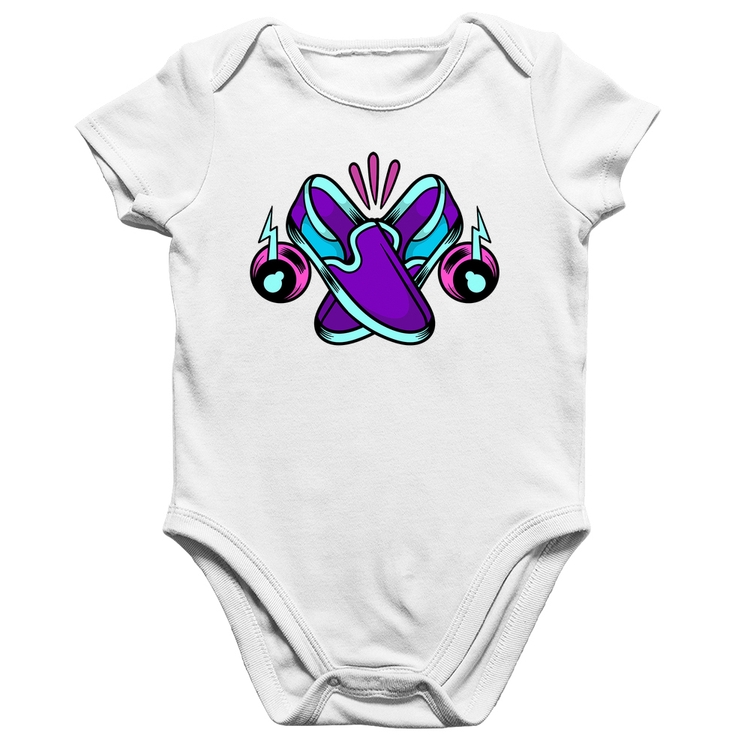 Body Bebê Algodão Walk The Talk - Branco