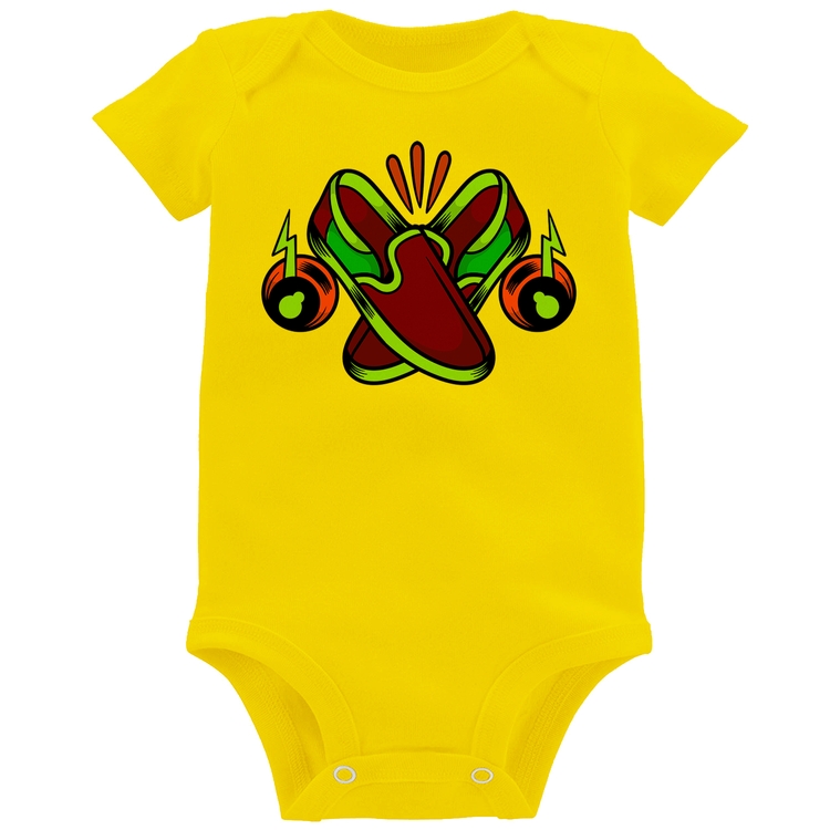 Body Bebê Walk The Talk - Amarelo