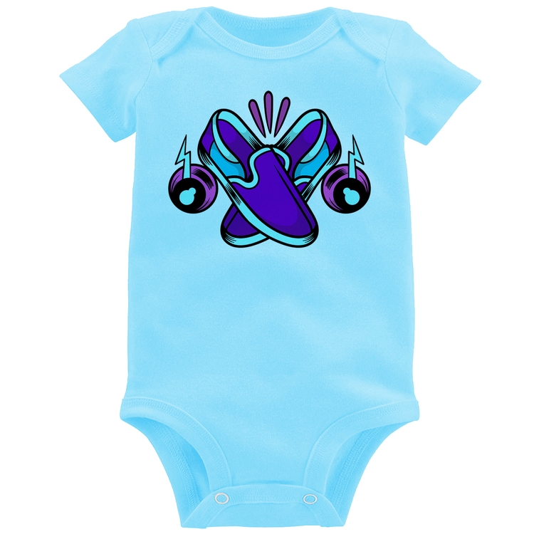 Body Bebê Walk The Talk - Azul Bebê