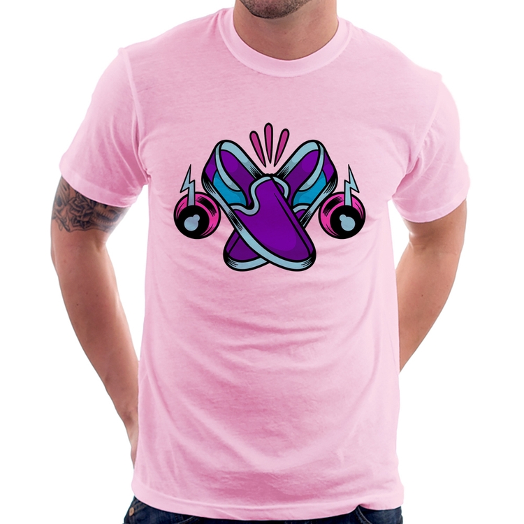 Camiseta Walk The Talk - Rosa Bebê