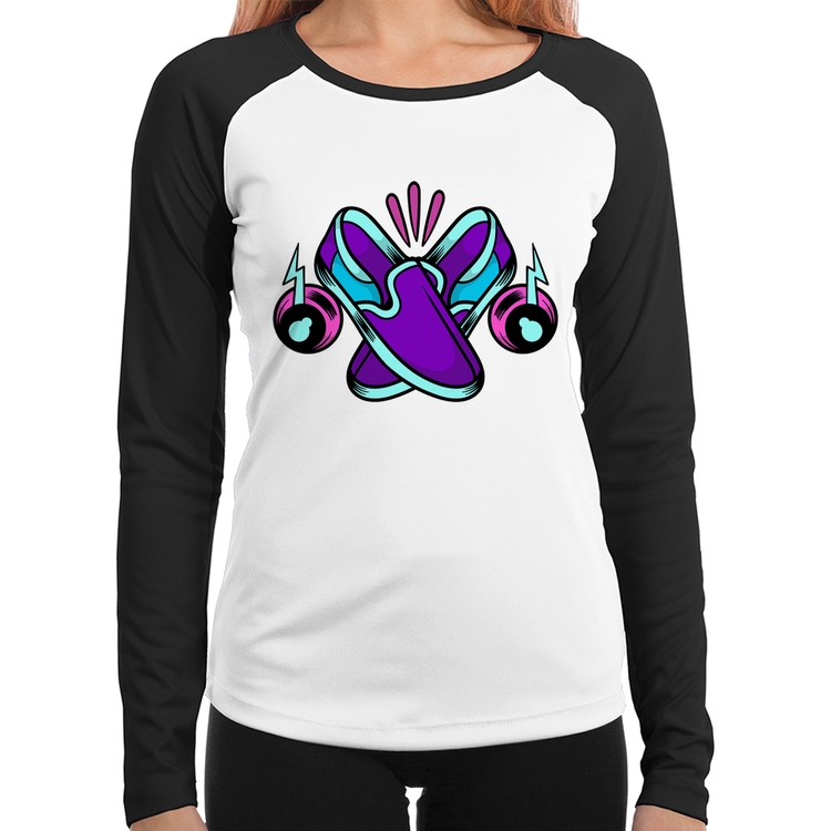 Baby Look Raglan Walk The Talk Manga Longa
