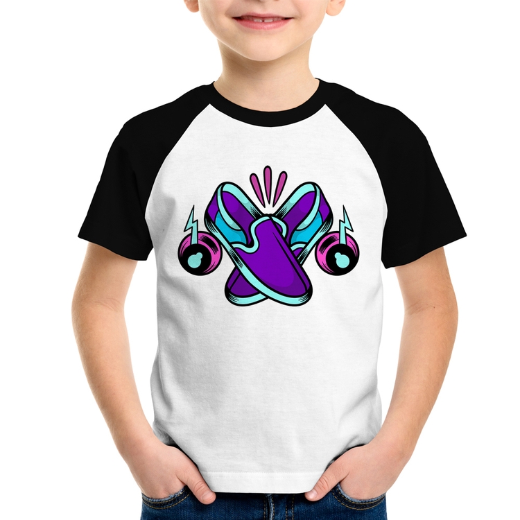 Camiseta Raglan Infantil Walk The Talk