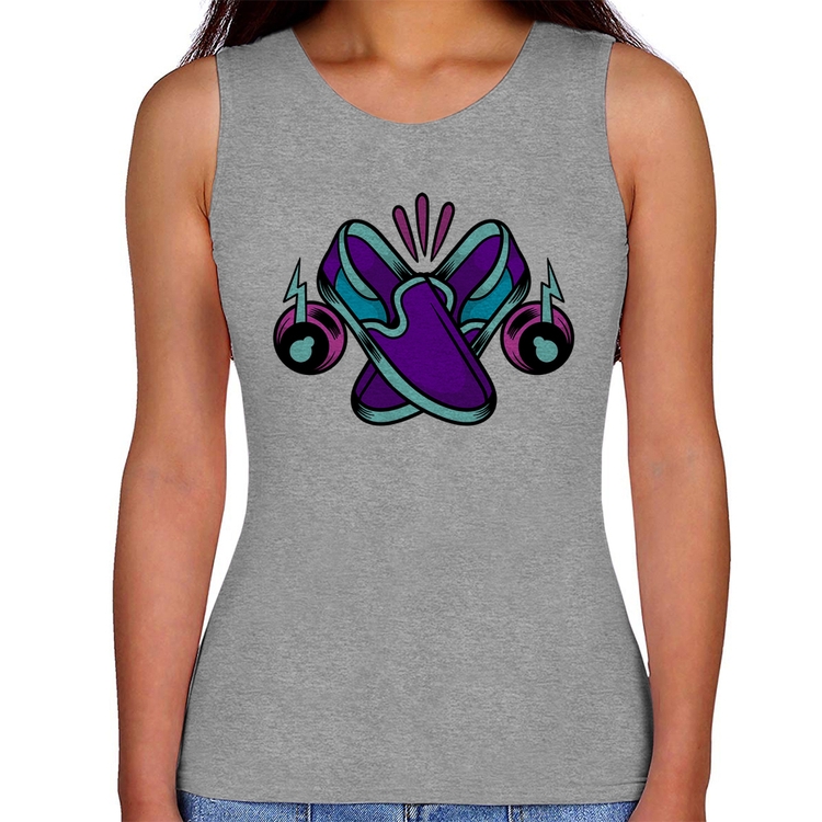 Regata Feminina Walk The Talk - Cinza