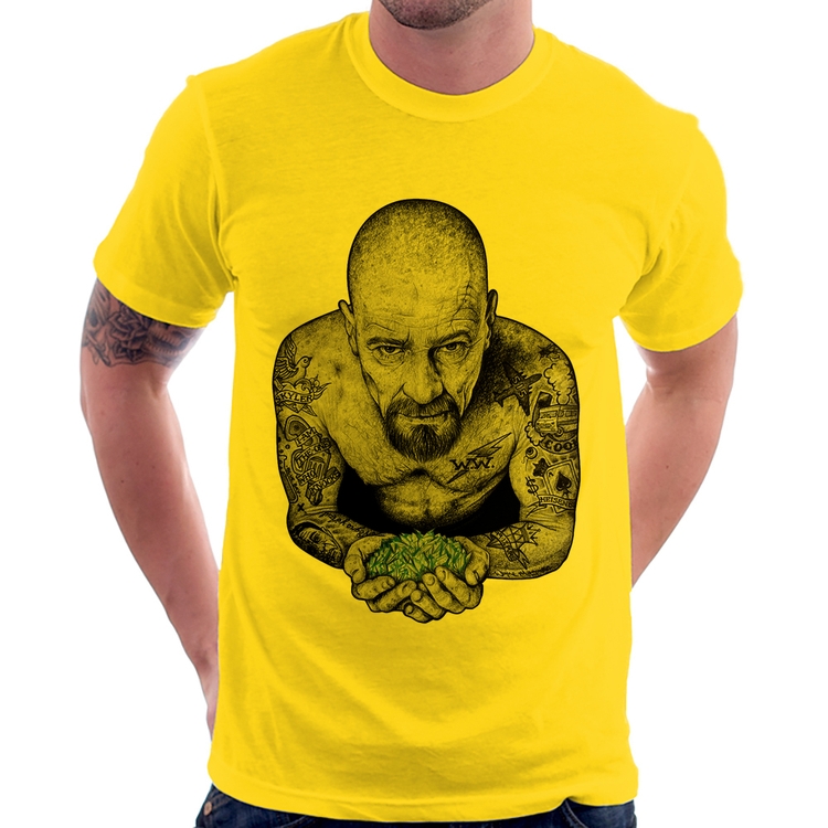 Camiseta Walter White Tattoo Heisenberg - Amarela