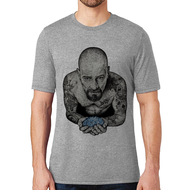 Camiseta Walter White Tattoo Heisenberg - Cinza