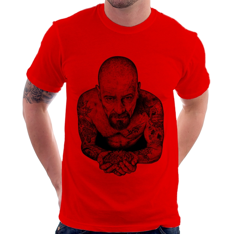 Camiseta Walter White Tattoo Heisenberg - Vermelha