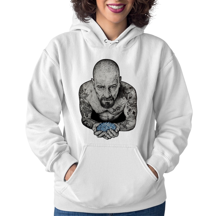 Moletom Feminino Walter White Tattoo Heisenberg - Branco