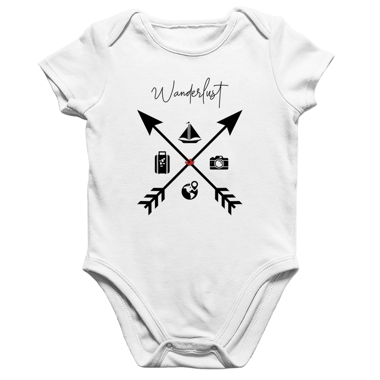 Body Bebê Algodão Wanderlust Veleiro - Branco