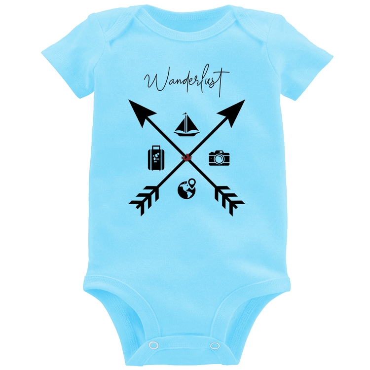 Body Bebê Wanderlust Veleiro - Azul Bebê