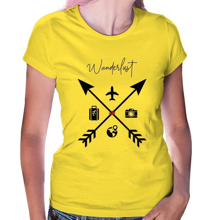 Baby Look Wanderlust - Amarela