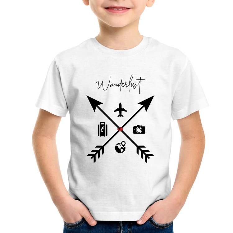 Camiseta Infantil Wanderlust