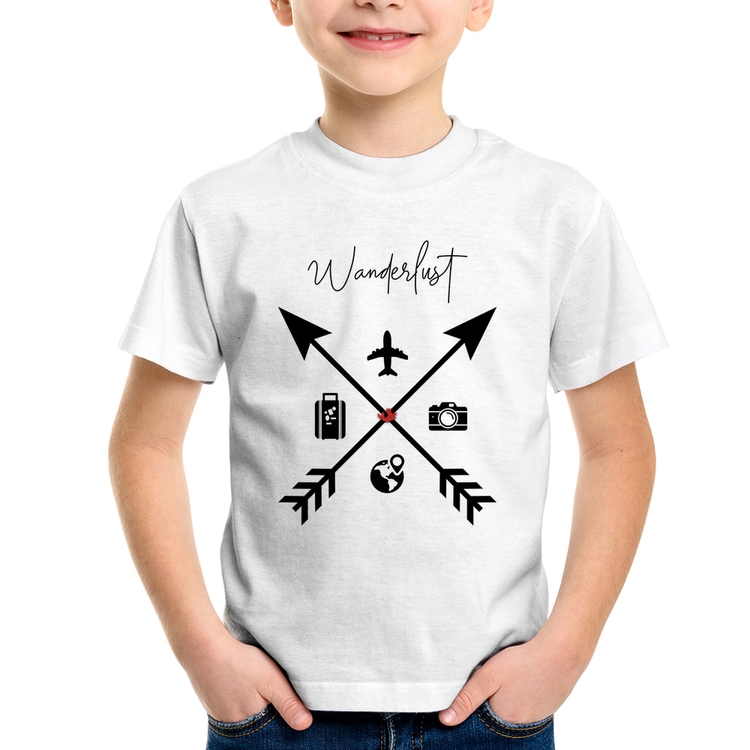Camiseta Infantil Wanderlust