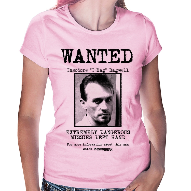 Baby Look Wanted T-Bag - Rosa Bebê