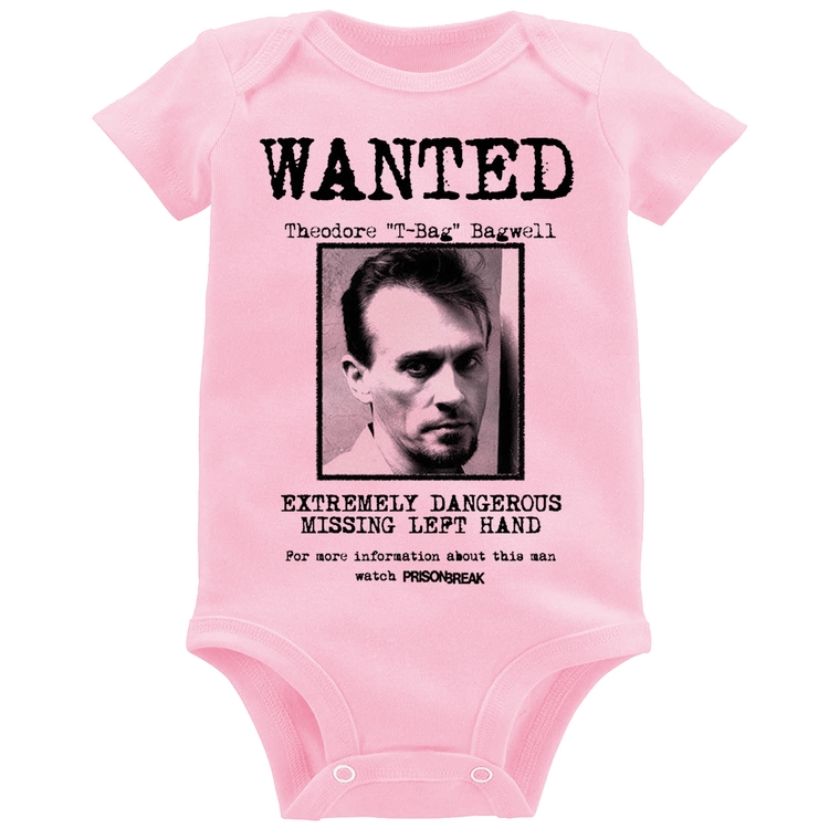Body Bebê Wanted T-Bag - Rosa Bebê