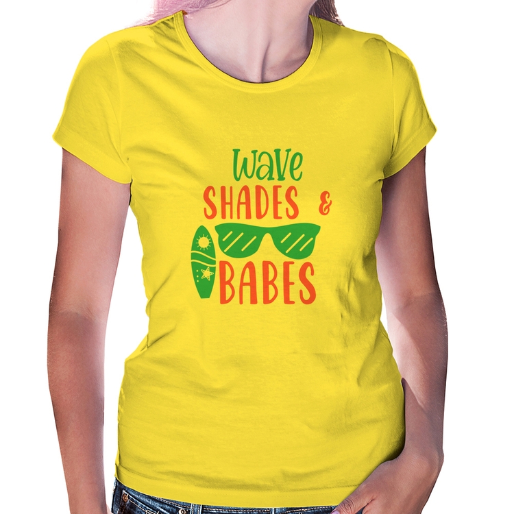 Baby Look Wave Shades e Babes - Amarela