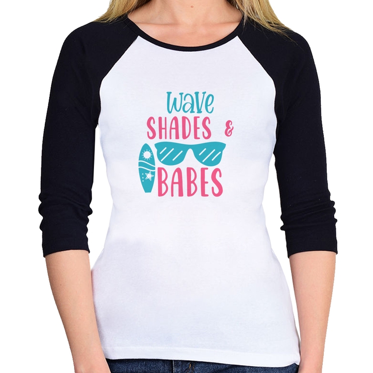 Baby Look Raglan Wave Shades e Babes Manga 3/4