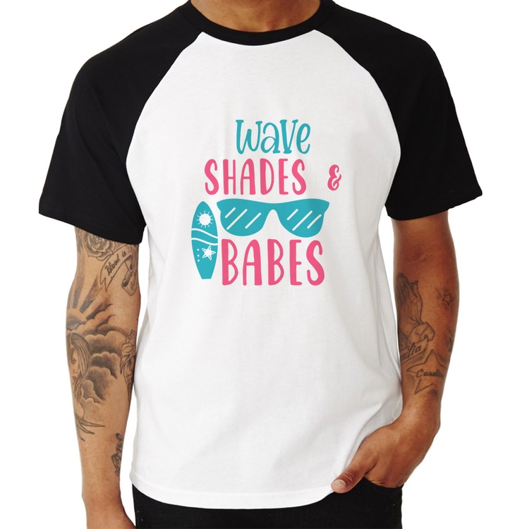 Camiseta Raglan Wave Shades e Babes
