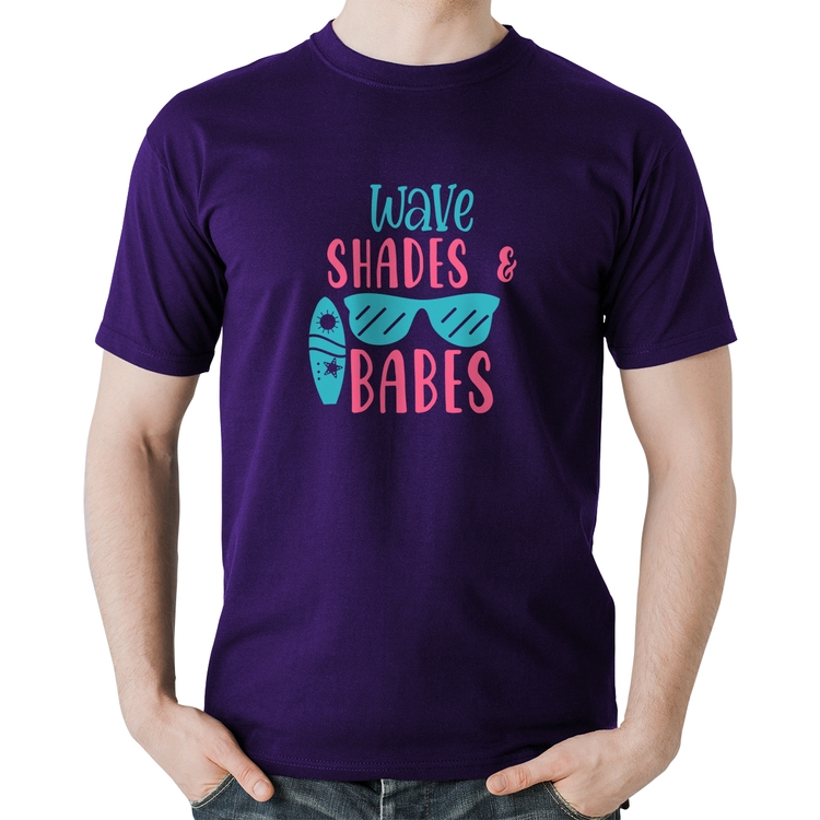 Camiseta Algodão Wave Shades e Babes - Roxa