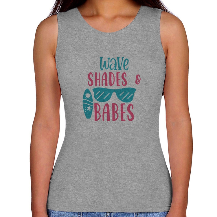 Regata Feminina Wave Shades e Babes - Cinza
