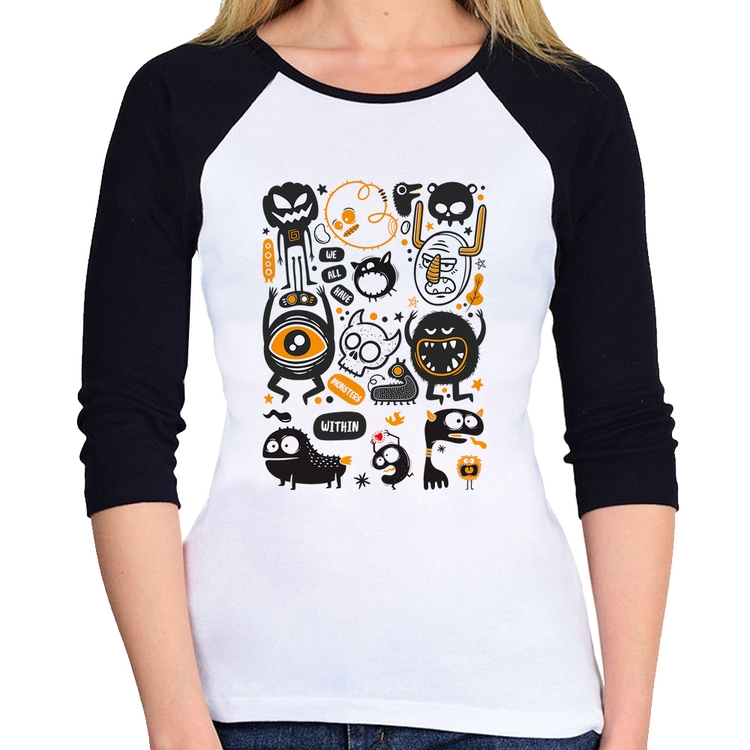Baby Look Raglan We all have monsters within Manga 3/4