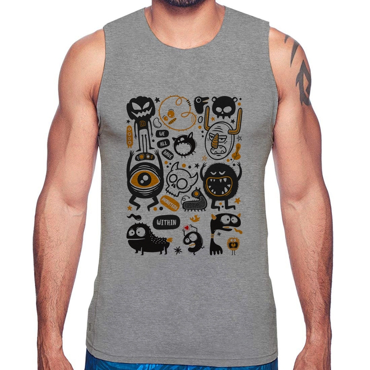 Regata We all have monsters within - Cinza