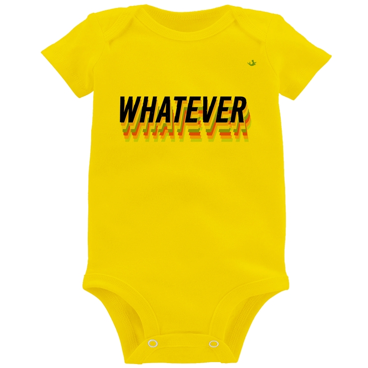 Body Bebê Whatever - Amarelo