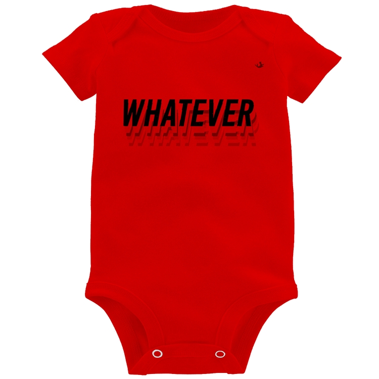 Body Bebê Whatever - Vermelho