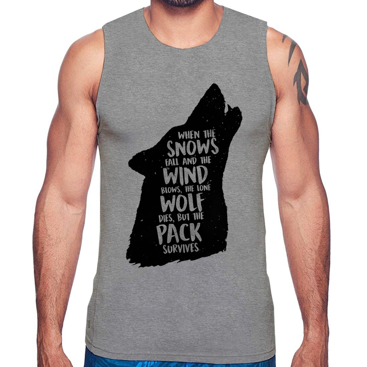 Regata When the snows fall and the white winds blow, the lone wolf dies, but the pack survives - Cinza