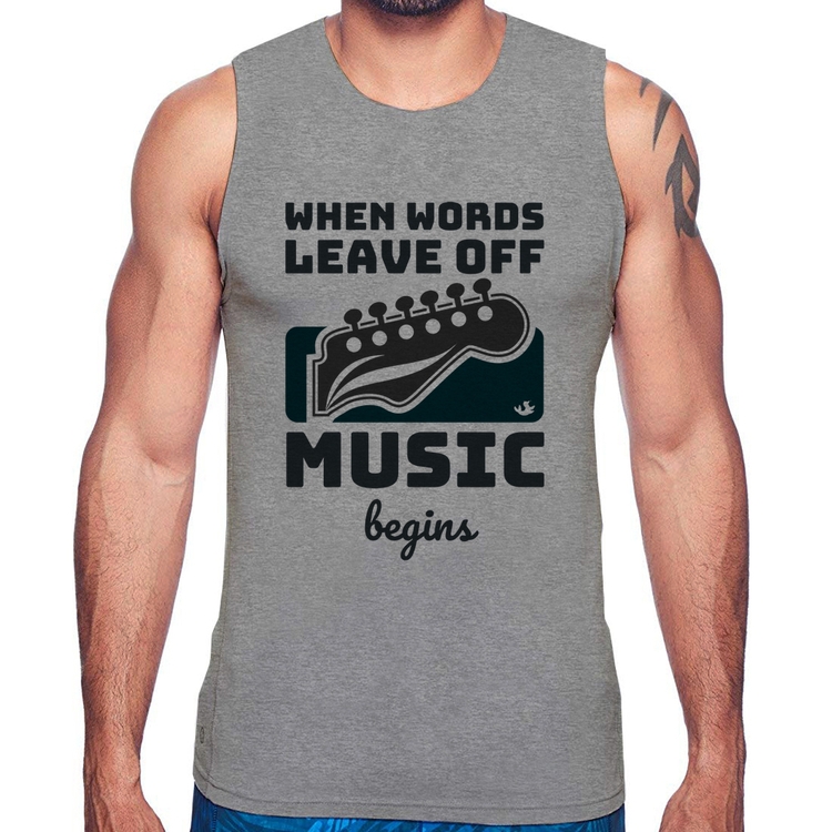 Regata When words leave off music begins - Cinza