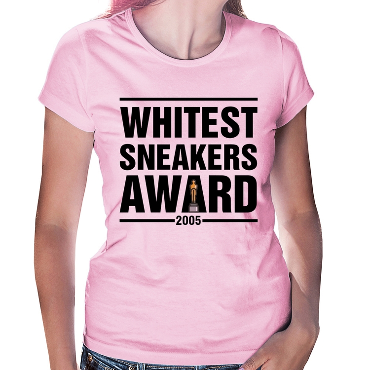 Baby Look Whitest Sneakers Awards - Rosa Bebê