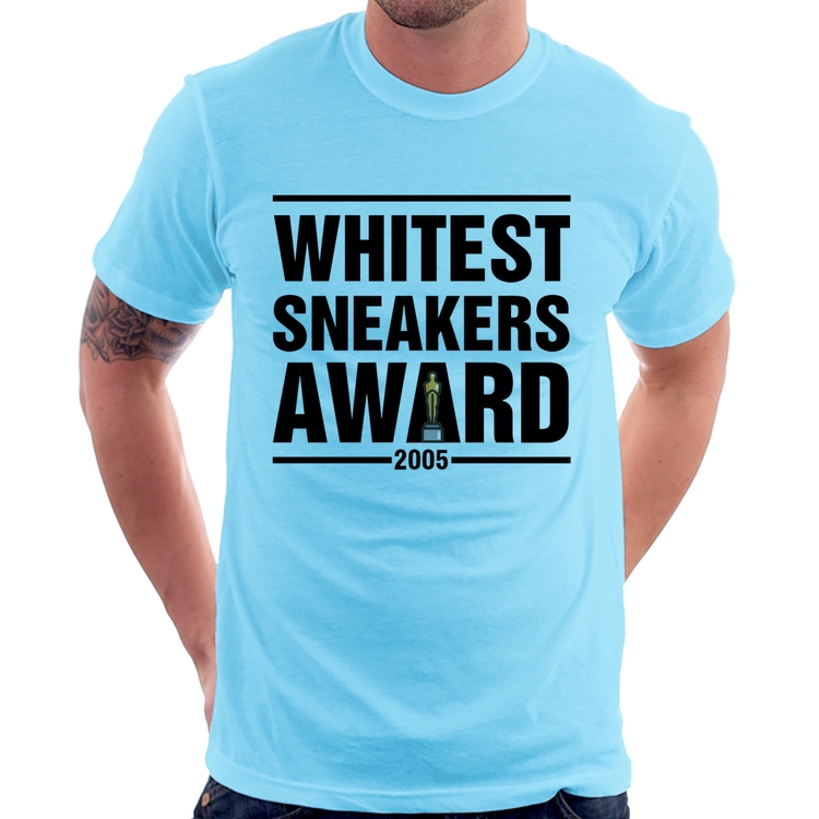 Camiseta Whitest Sneakers Awards - Azul Bebê
