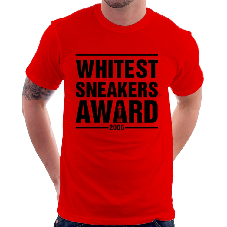 Camiseta Whitest Sneakers Awards - Vermelha