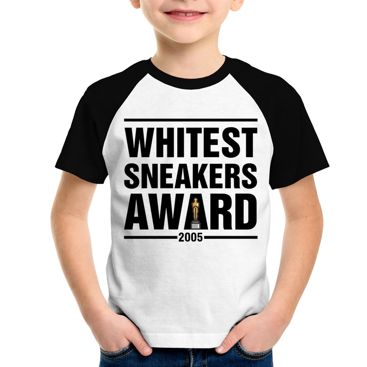 Camiseta Raglan Infantil Whitest Sneakers Awards