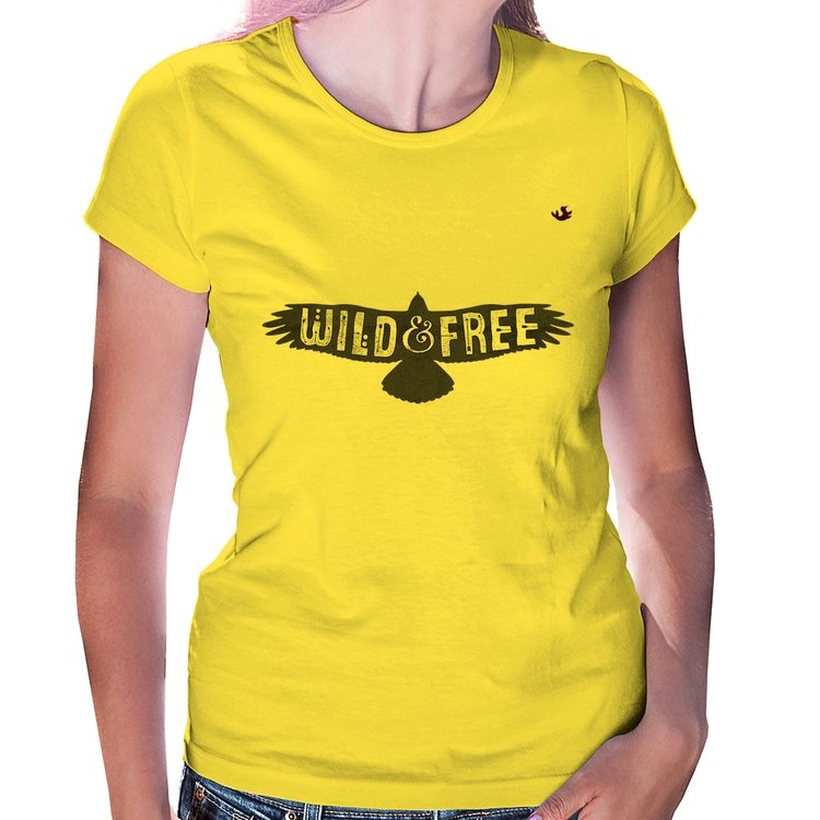 Baby Look Wild and Free - Amarela