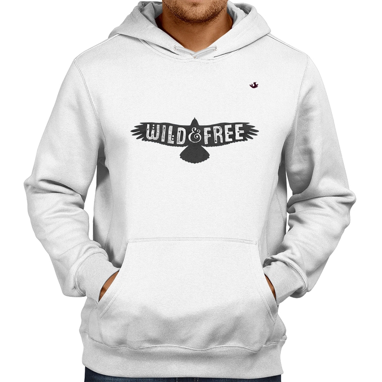 Moletom Wild and Free - Branco