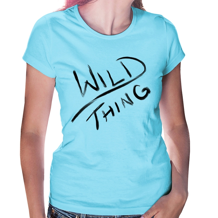 Baby Look Wild Thing - Azul Bebê
