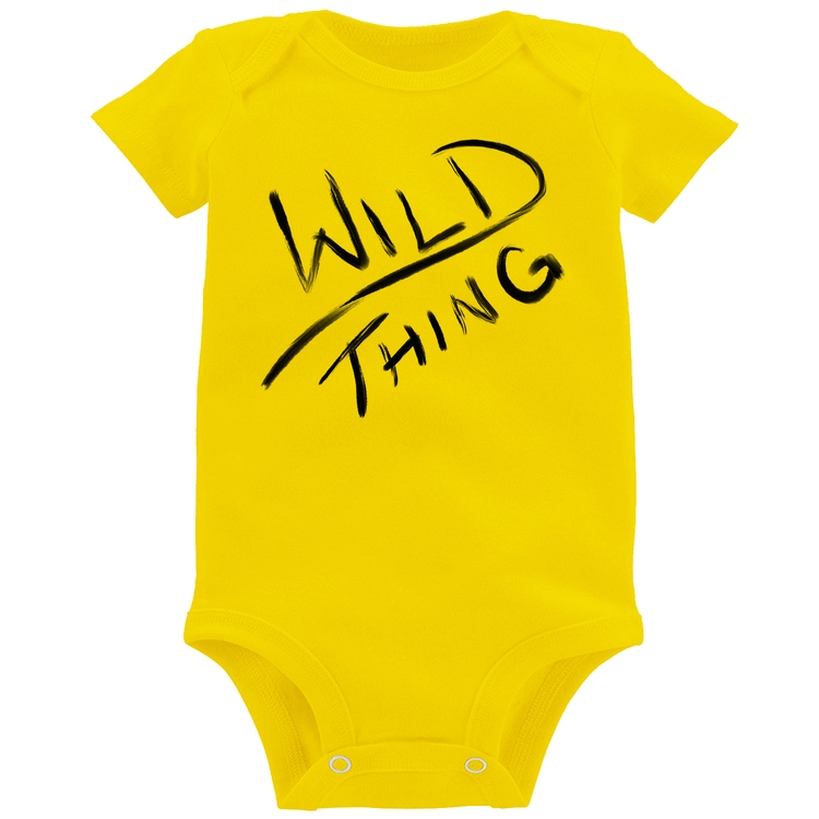 Body Bebê Wild Thing - Amarelo