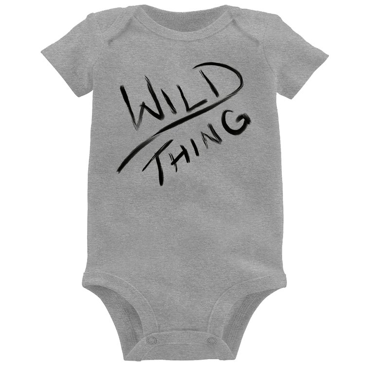 Body Bebê Wild Thing - Cinza