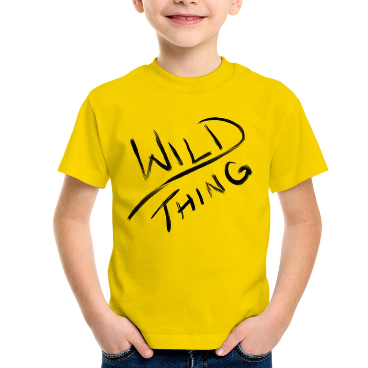 Camiseta Infantil Wild Thing - Amarela