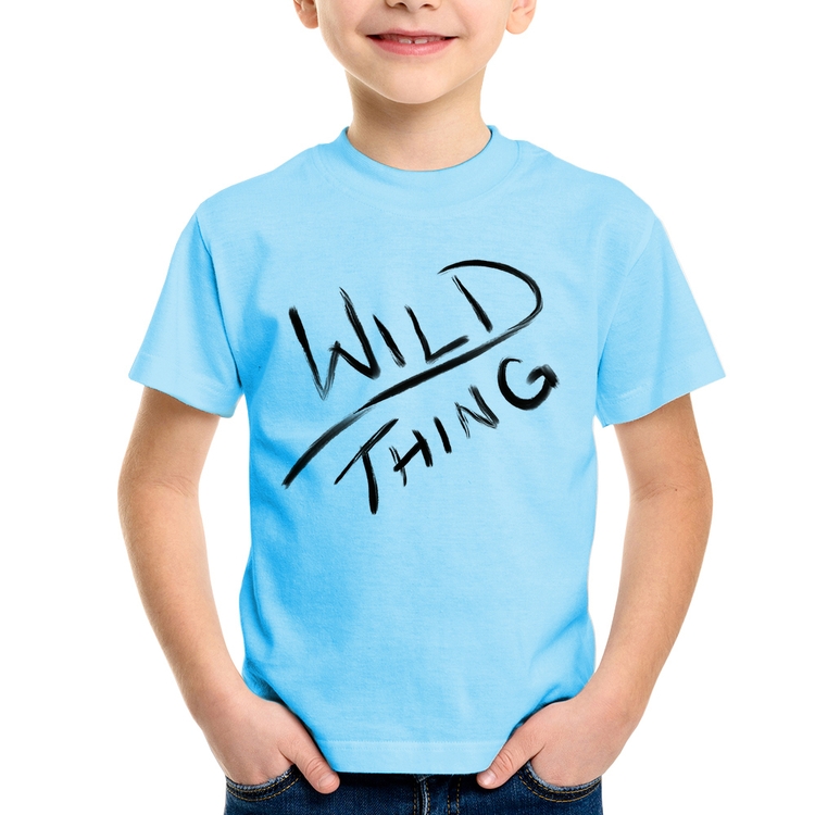 Camiseta Infantil Wild Thing - Azul Bebê
