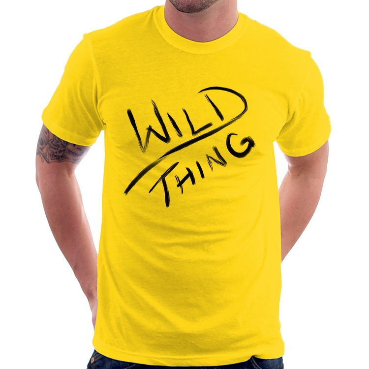 Camiseta Wild Thing - Amarela
