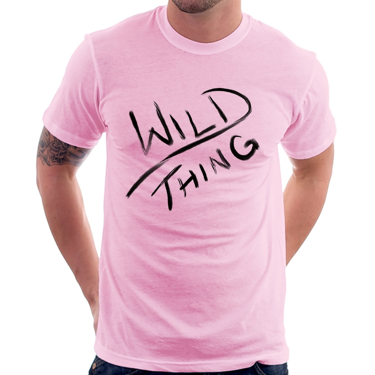 Camiseta Wild Thing - Rosa Bebê
