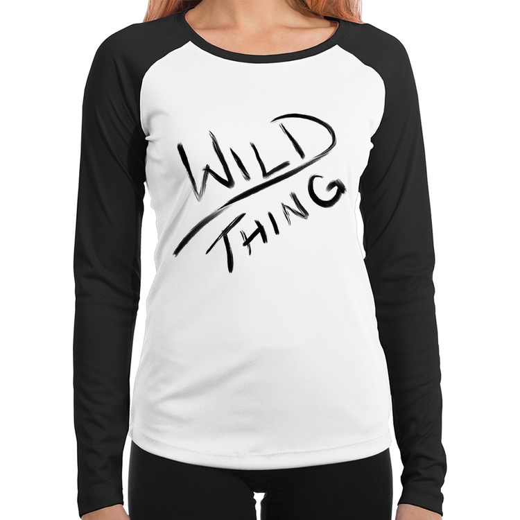 Baby Look Raglan Wild Thing Manga Longa