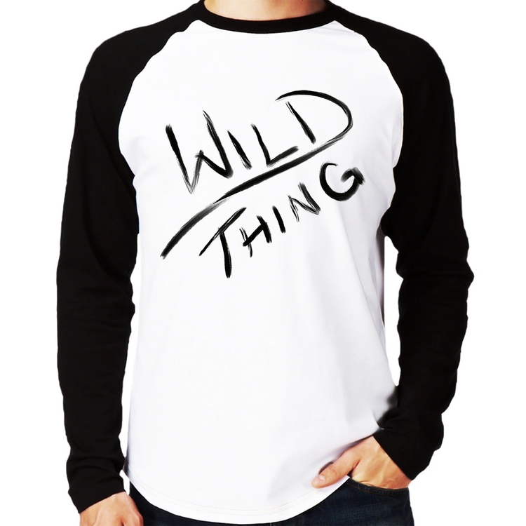 Camiseta Raglan Wild Thing Manga Longa